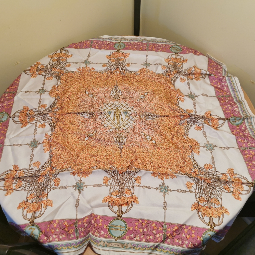 Gucci Silk Hysteria Astrology Scarf